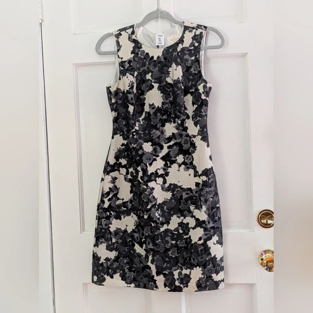 Kate Spade New York Leena Floral Sheath Dress Cotton Silk Size 2